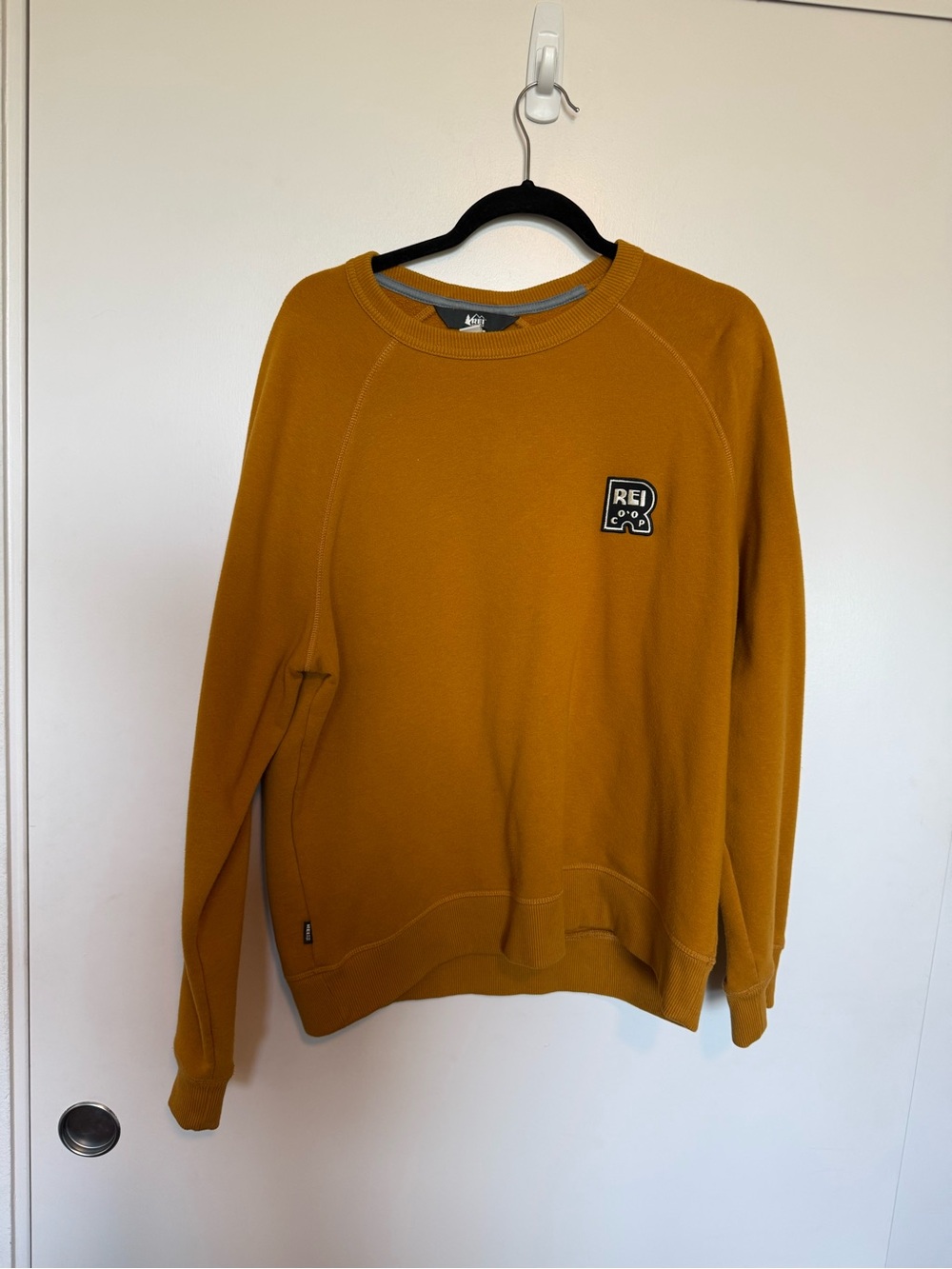 REI Men's Mustard Crewneck Sweater - Golden Yellow